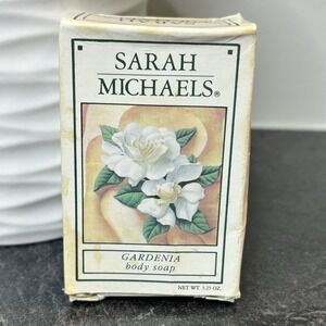 NEW 90s Sarah Michaels GARDENIA Triple Milled‎ Essential Oil Body Soap USA